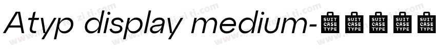 Atyp display medium字体转换